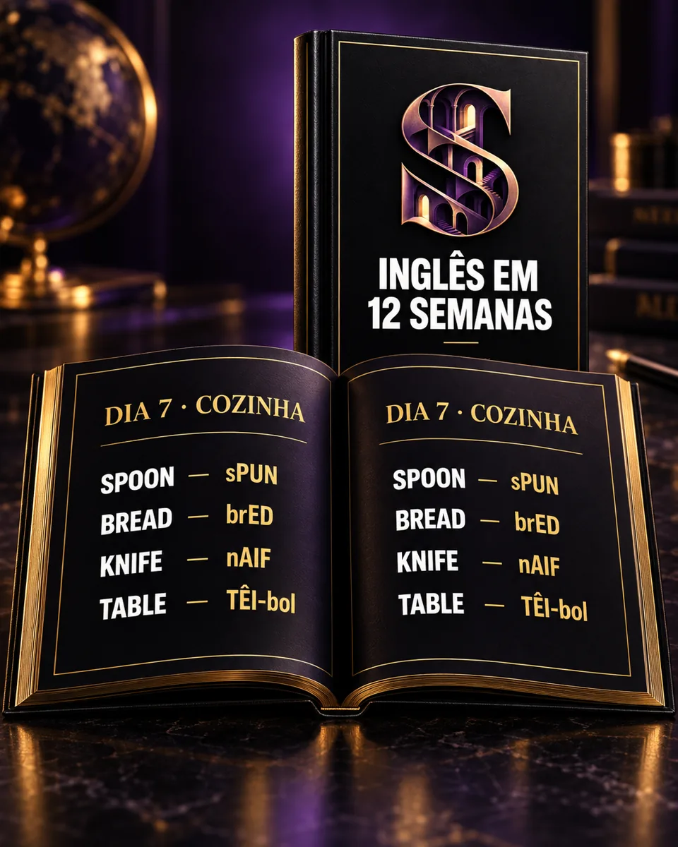 Guia de Vocabulário aberto no Dia 7 · Cozinha